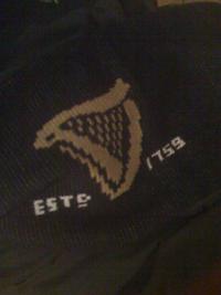 My free Guinness scarf is keeping me warm. Thanks Evan at Pint on Punt.