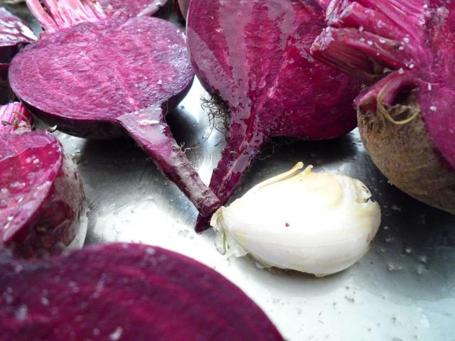 Beetroots ready to roast