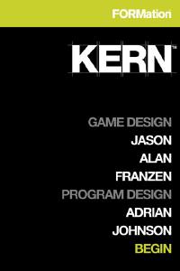 Kern, an iPhone game about points.