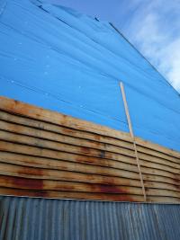 Cladding on outside