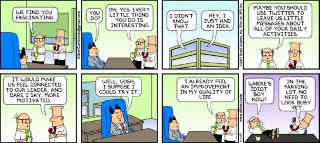 Dilbert on Twitter