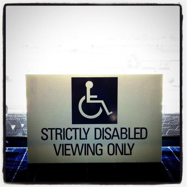 Does “disabled viewing” mean “blind”?